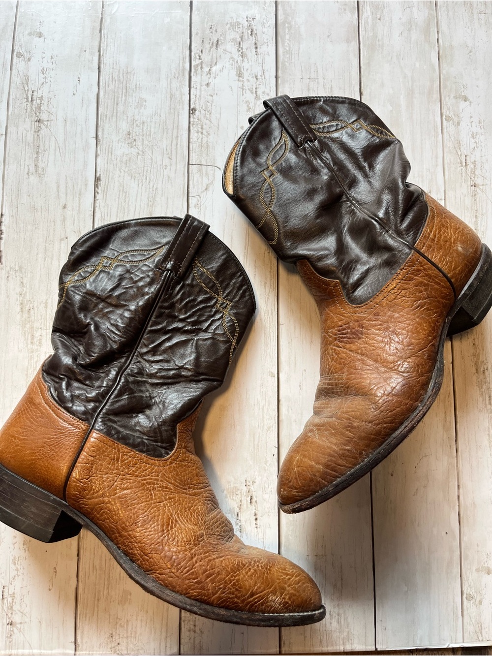 Vintage Tony Lama Cowboy's Boots 2023 Leather Size 11 EE